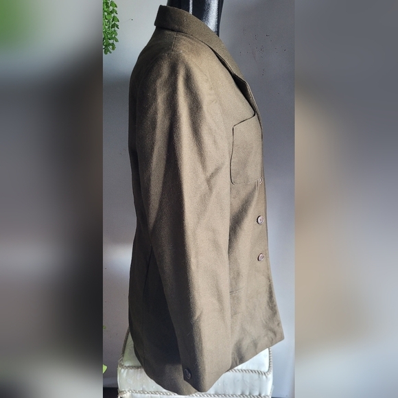 Amanda Smith Light Brown 100% Wool Blazer 10 - Picture 3 of 7